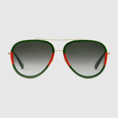 gafas aviador gucci|gucci aviador de sol.